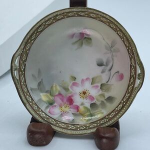 Antique Nippon Coronation Ware collection hand painted wild roses.